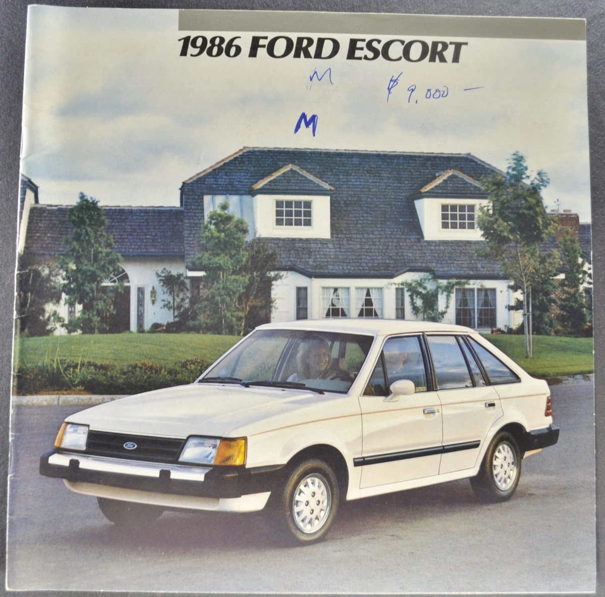 1986年　エポックグループ会社案内 1986 Ford Escort Catalog Brochure LX GT Hatchback Wagon Nice
