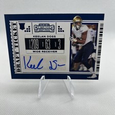 2019 Panini Contenders Draft College Ticket Rookie Auto Keelan Doss #154 - B