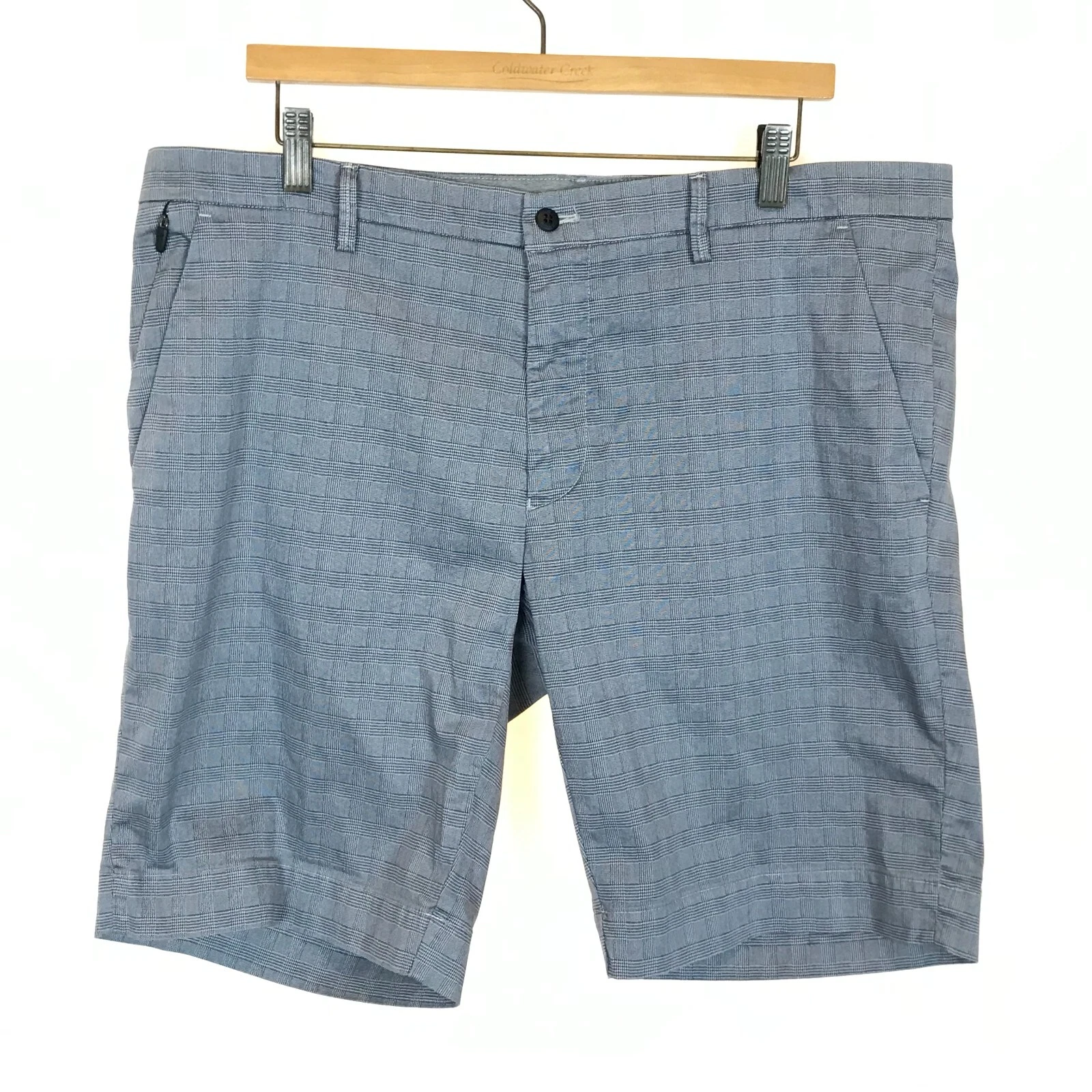 Mason’s Milano Travel Shorts NWT Mens Size 40 Tech Stretch Plaid $375 NEW