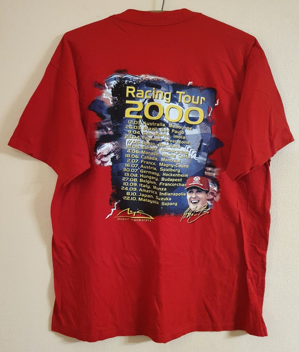 T-shirt Vintage Michael Schumacher Ferrari F1 (années 2000) - Taille XL Rouge, Occasion Très Bon état