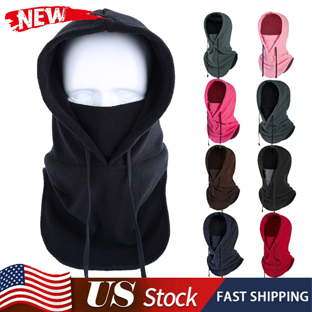 Cold Weather Balaclava Hood Winter Head Cover Full Face Mask Motorcycle Ski Gear