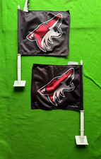 FINAL - NHL Hockey Arizona Coyotes  BLACK Car Auto Truck Flag 2 sided