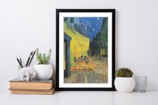 Van Gogh Cafe Terrace  FRAMED WALL ART POSTER PAINTING PRINT 4 SIZES