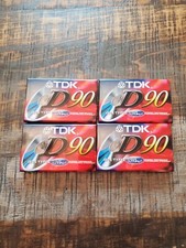 TDK D90 Type 1  Blank Audio Cassettes Lot of 4 HIGH QUALITY OUTPUT