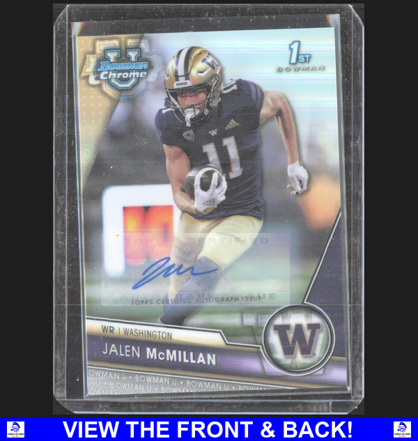 Jalen McMillan 2023 Bowman U Chrome Prospect Refractor /499 Tampa Buccs 1s