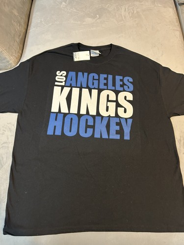NUEVA Camisa Los Angeles Kings Gráfica Negra Letras De Gran Tamaño Talla XXL