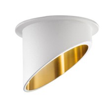 LED Oblique Ceiling Recessed Spotlight Downlight GU10 White Gold