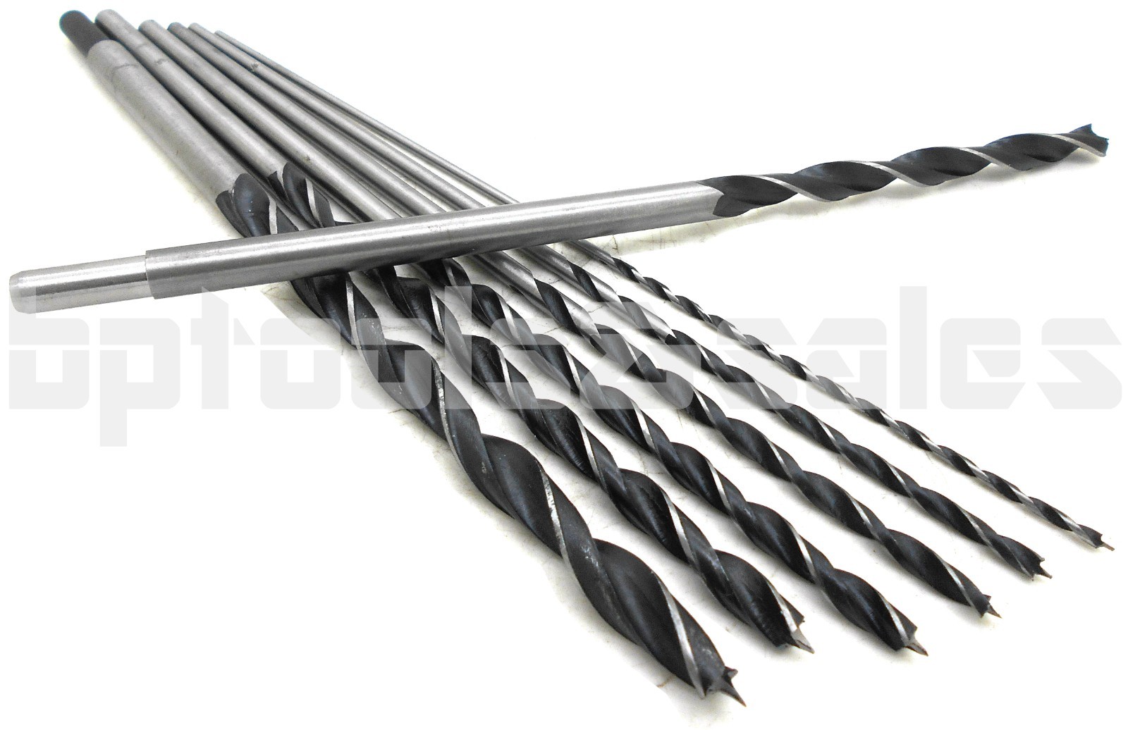 7pc 12" Long HSS BRAD POINT WOOD DRILL BIT SET 1/8 3/16 1/4 5/16 3/8 7/
