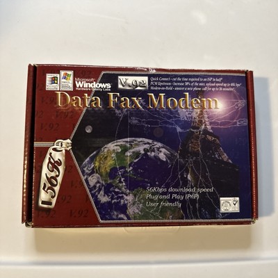 Vintage Microsoft Data Fax Modem V.92 56Kbps Download Speed 