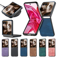 For Motorola Razr Ultra 2025/Razr+ 2024/2023 Shockproof PU Leather Stand Case 