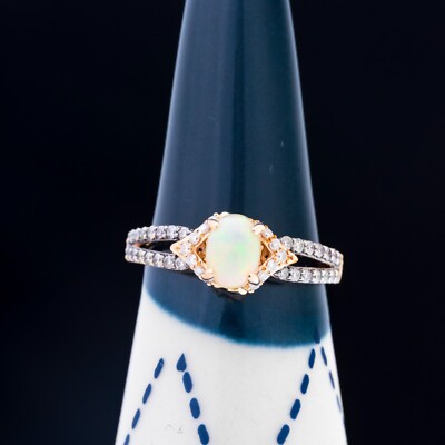 CO5 LeVian Opal Chocolate Diamond Ring, 14k Rose Gold, Size