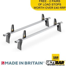 Land Rover Defender Roof Rack 1983-2016 2x Roof Bars Van Guard Ultibar+