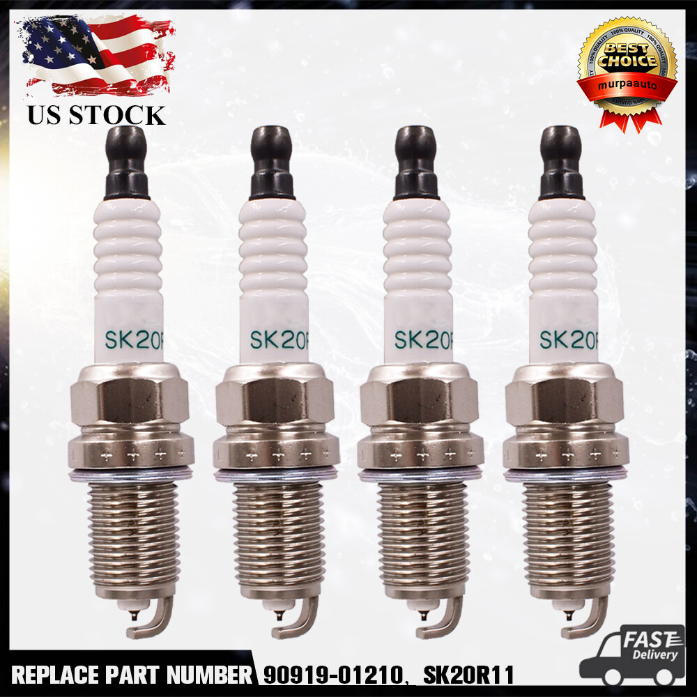 4x Iridium Power Spark Plugs SK20R11 90919-01210 For Lexus/Camry US