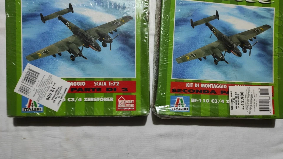 KIT DI MONTAGGIO BF-110 C3/C4 ZERSTORER ITALERI 1:72 MODELLISMO FACILE 21 22 - Immagine 2 di 4
