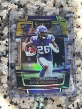 2021 Panini NFL Select DieCut Black/Gold Rookie RC 74 Kene Nwangwu Vikings