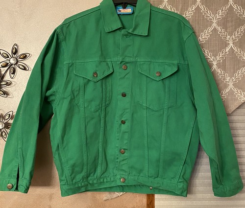 Vintage Green Denim Jacket MARIGAIL 