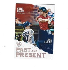 2018 Diamond Kings Past and Present #9 Craig Biggio/Jose Altuve HOUSTON ASTROS