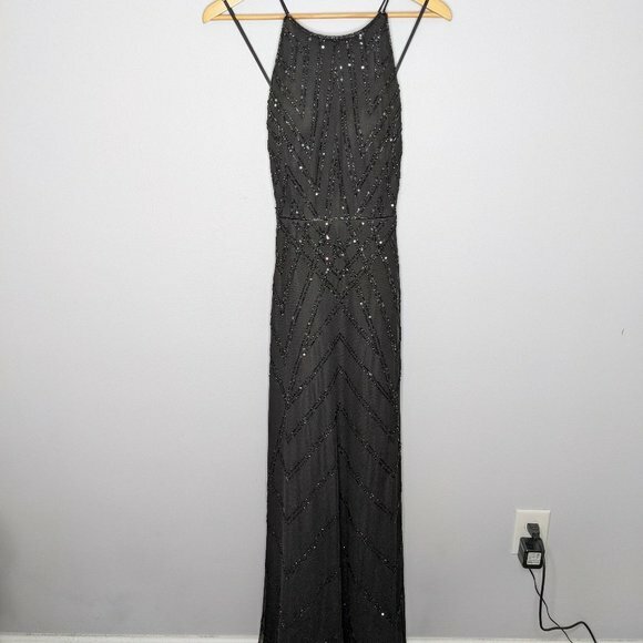 Adrianna Papell Platinum Women's Black Beaded Bridesmaid Dress 40117 Size 4 | eBay Adrianna Papell Platinum Women's Black Beaded Bridesmaid Dress 40117 Size 4 | eBay