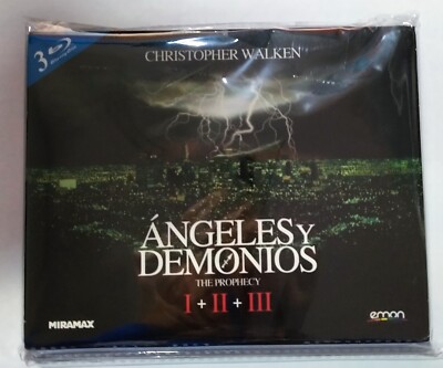 ANGELES Y DEMONIOS 1, 2 Y 3 (Nuevo) 3 Dis. BLU-RAY Christop. Walken L-13