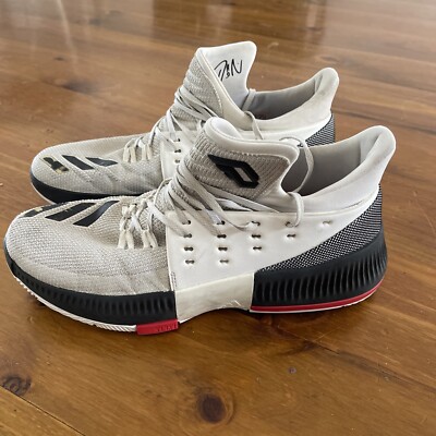 Adidas Sneakers D Lillard 3 Men's Size 10 Basketball Sneakers White Basketball