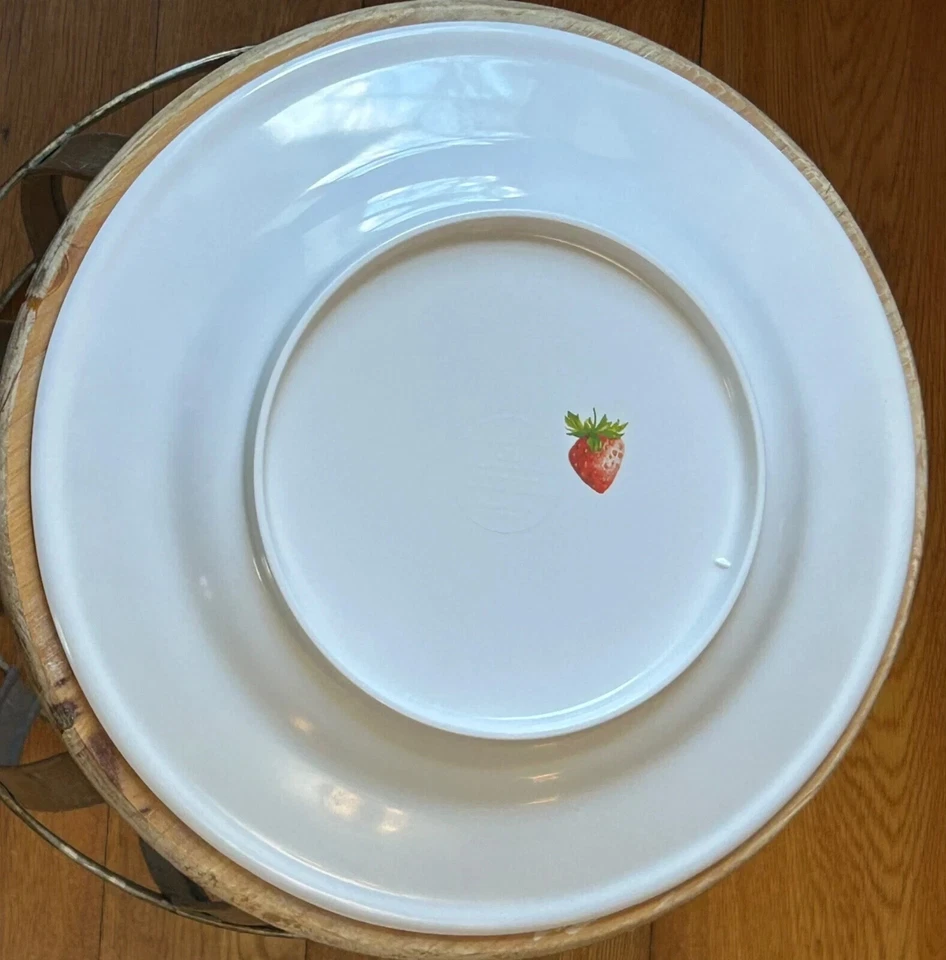 MacKenzie-Childs Berries & Blossoms Melamina 12” Cargador/Plato para Servir 4 avl Foto 2 de 3