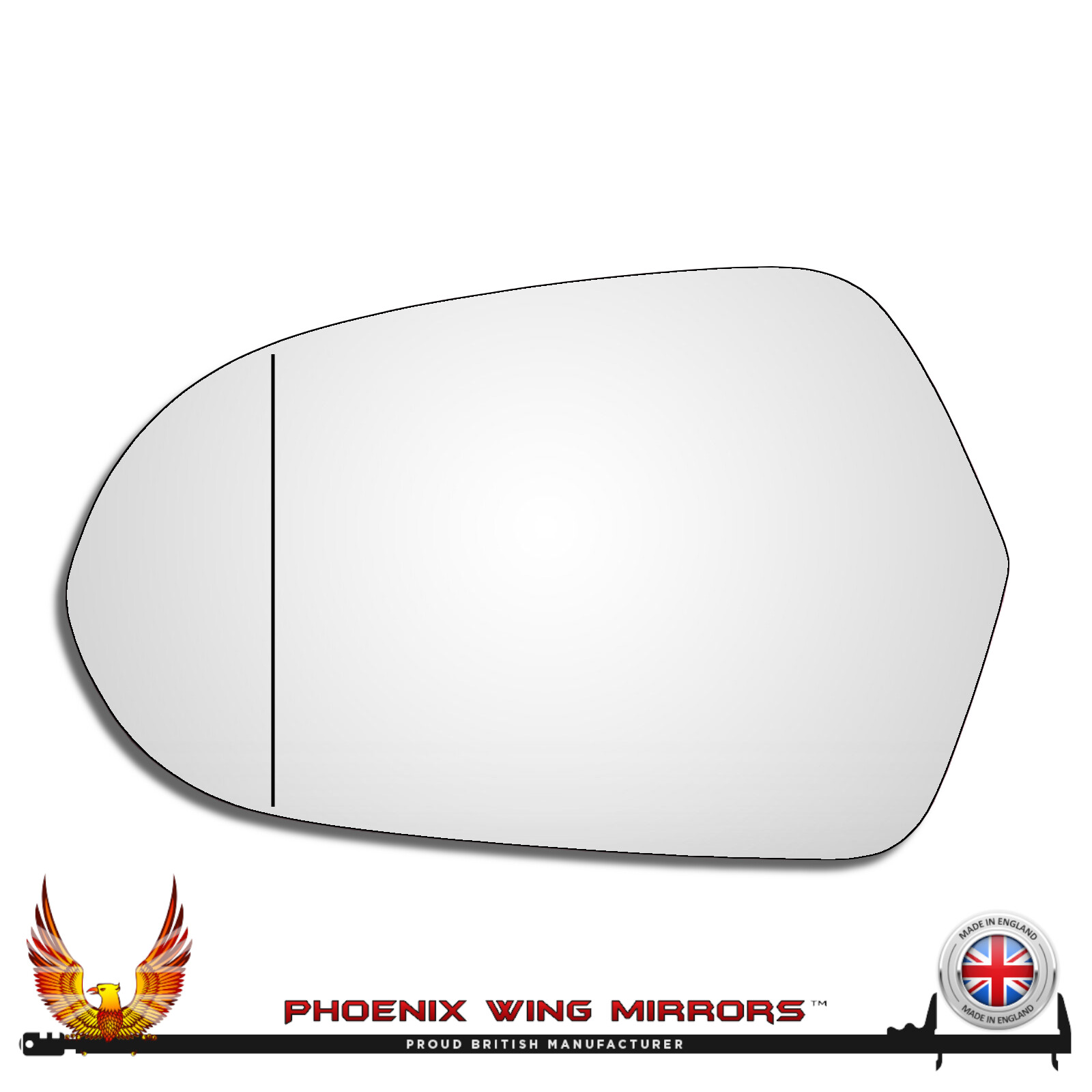 Left Hand Passenger Side Audi A6 / S6 C7 2011-2018 Wide Angle Wing Mirror Glass