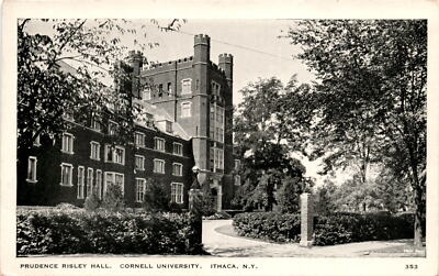 Prudence Risley Hall, Cornell University, Ithaca, N.Y., Troy Proy, Postcard
