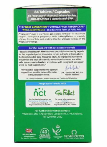 Vitabiotics Pregnacare Max Tablets Plus Capsules Omega 84 Ebay