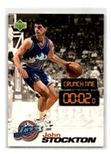 1997 Upper Deck Nestle Crunch Time - #CT19 - John Stockton - Utah Jazz