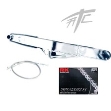 CHROME STEALTH STOCK WIDTH EXTENDED ARM CHAIN BRAKE LINE 99-07 SUZUKI HAYABUSA