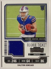 Dalton Kincaid RC 2023 Contenders Rookie Ticket Variation Jersey #TS7V Bills