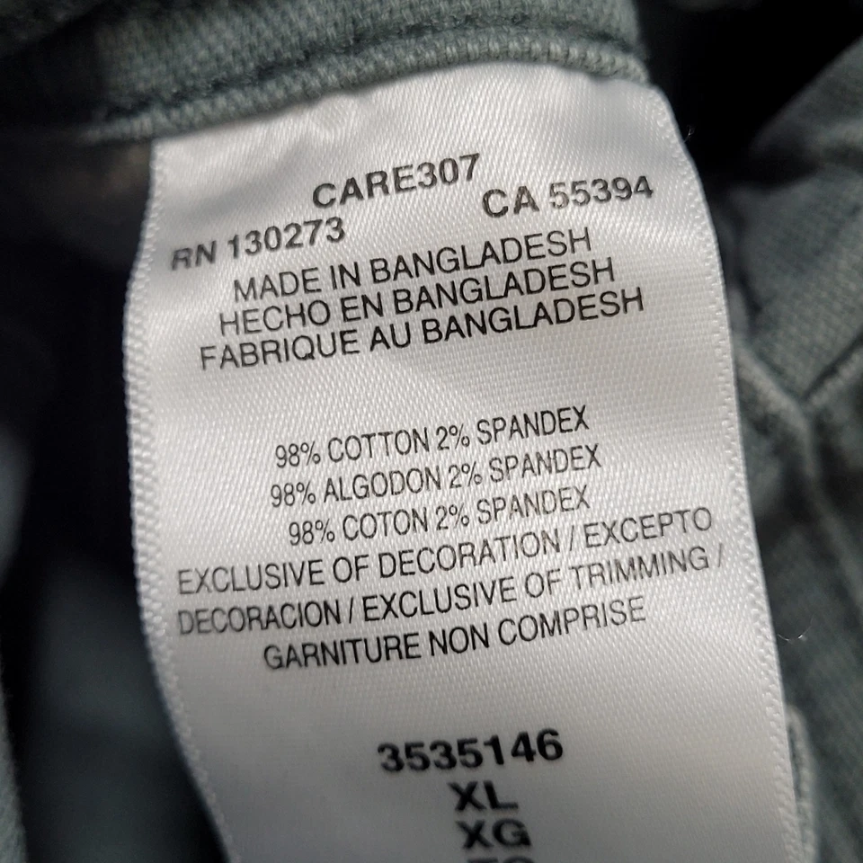 Mameluco Lee Unions Alls Gris Algodón Lona Vintage Moderno Retro Botón Corte XL Foto 4 de 4