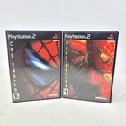 Spider-Man & Spiderman 2 PS2 (Sony PlayStation 2, 2002) CIB Complete Tested