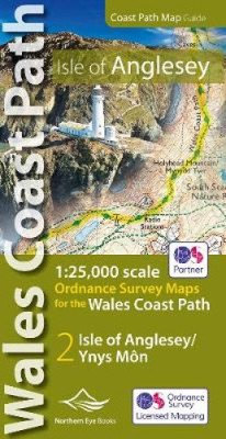 Isle of Anglesey Coast Path Map: 1:25,000 scale Ordnance Survey mapping for