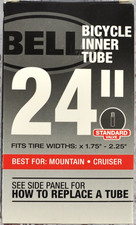 Bell 24", 20", 12.5" Bicycle Inner Tube Fits Tires 1.75" to 2.25" Standard Valve