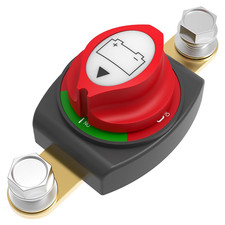 Battery Disconnect Switch, On/Off Side Post Battery Switch 275A 12-48V Power Cu