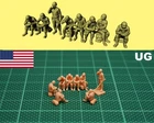 1/144 WWII USA Soldiers eating & drinking (fine detail) Resin kit (#USA375G)