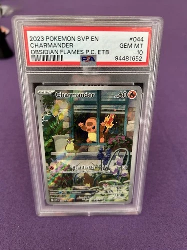 Pokémon TCG Charmander Obsidian Flames Pokemon Center ETB Promo PSA 10