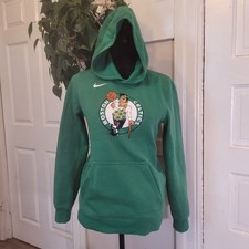 Nike Boston Celtics Boys Green Large Pullover Hoodie Sweatshirt NBA