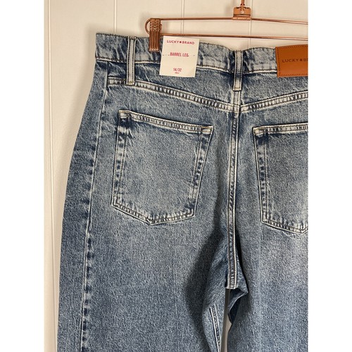 Lucky Brand NWT Barrel Leg High Rise Women's Jeans Size 14/32 - Picture 7 of 10