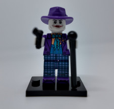 Custom 1989 The Joker Minifigure Jack Nicholson Purple Fedora Plaid Pants
