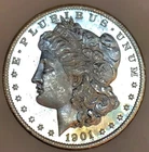 1901 O MORGAN DOLLAR**PROOF LIKE GEMBU** DEEP GLASSY MIRRORS** NR #64882