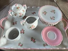 Andrea by Sadek Porcelain Roses Tea Set for Girl Vintage