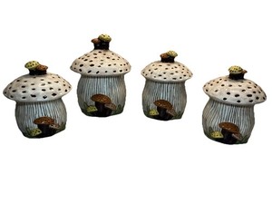 Old Mushroom Canister Set | eBay
