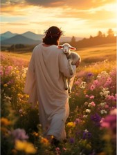 Jesus Diamond Art Kits for Adults, God and Lamb Diamond Painting Kits for Beginn