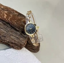 Heart Shape Bracelet Watch for Women Diamond Flower Daily Wear Gift