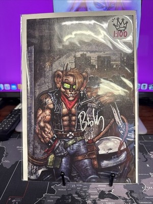 Biker Mice From Mars #1 Simon Bisley Virgin 1:100 - Signed By Bisley!!!