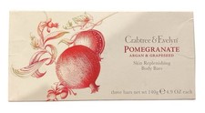 Crabtree Evelyn Pomegranate Argan Grapeseed Body Bars, 3 bars, NEW