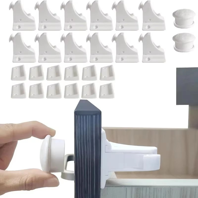 Baby child safety magnetic cabinet and drawer locks for proofing kitchen 12 pack