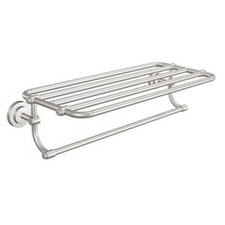 Moen DN0794 Nickel 24" Towel Shelf From The Iso Collection